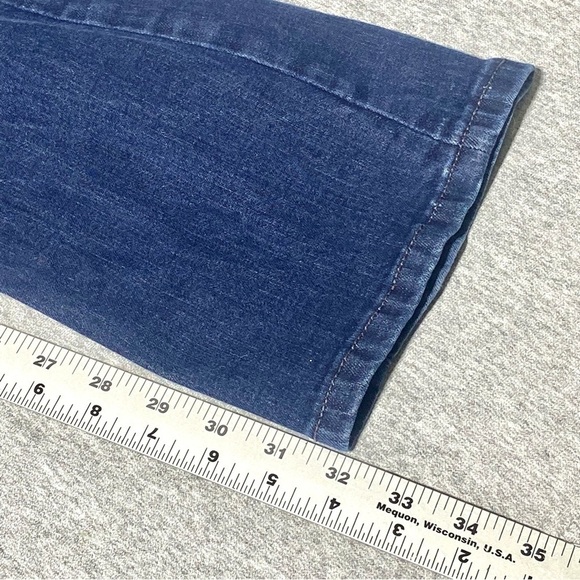 Banana Republic Jeans Women's 6 Blue Slim Bootcut Mid Rise Western Stretch Denim - Picture 9 of 11